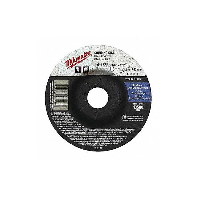 Grinding Disc 4-1/2 X1/4 X7/8 MPN:49-94-4520
