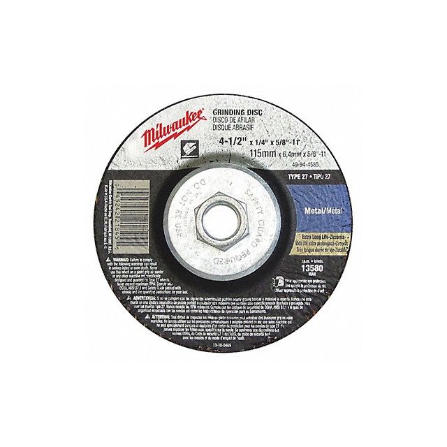 Grinding Disc 4-1/2 X1/8 X5/8 -11 MPN:49-94-4525