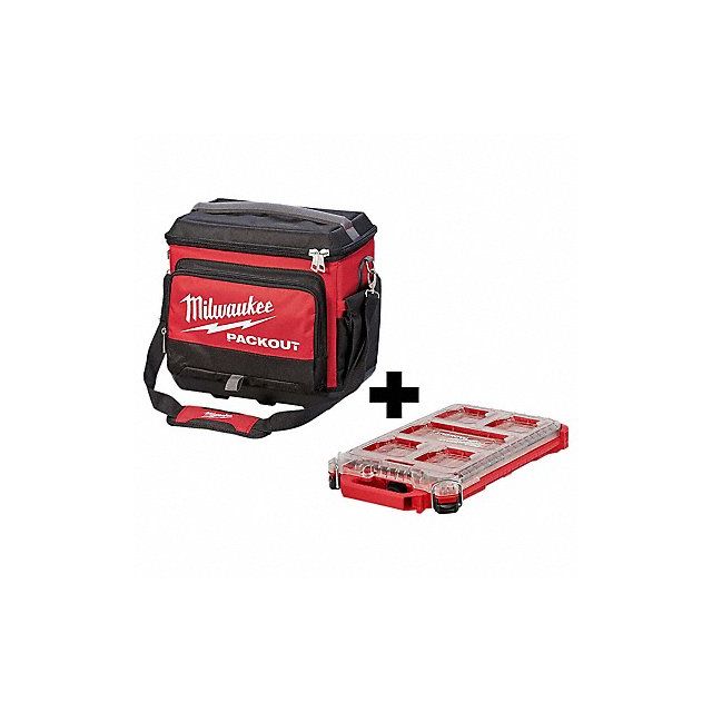 Jobsite Lunch Cooler Red/Blk 15 3/4 in H MPN:48-22-8302  48-22-8436