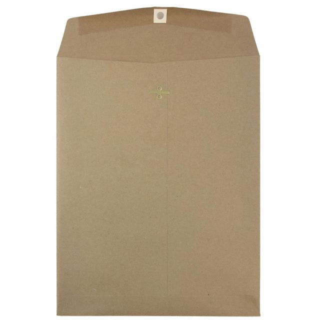 JAM Paper Open-End 10in x 13in Manila Catalog Envelopes, Gummed Closure, Brown Kraft Paper Bag, Pack Of 25 (Min Order Qty 2) MPN:563120854