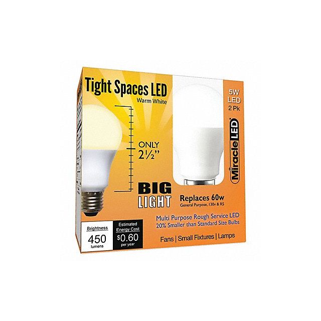 LED Bulb Shape A15 450 lm PK2 MPN:602189