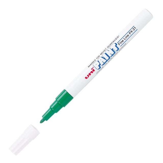 Uni-Paint Markers, Fine Point, Green, Pack Of 12 (Min Order Qty 2) MPN:63704DZ
