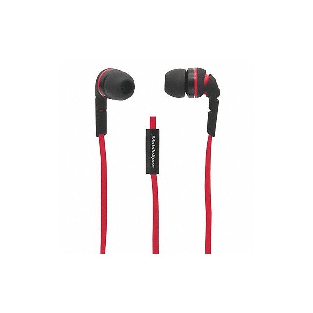 Wired Earbuds Stereo Plastic Black/Red MPN:MBS10112