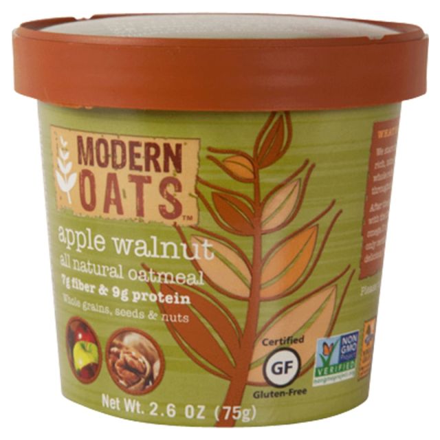 Modern Oats Oatmeal Cups, Apple Walnut, 2.6 Oz, Pack Of 12 (Min Order Qty 2) MPN:MO5000