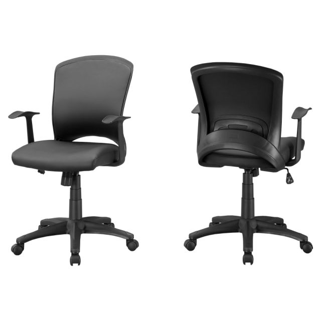 Monarch Specialties Mid-Back Office Chair, Black MPN:I 7244