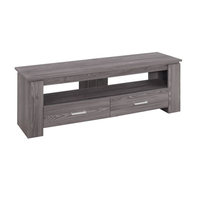 Monarch Specialties Liam TV Stand, 16-1/4inH x 47-1/4inW x 15-1/2inD, Gray MPN:I 2603
