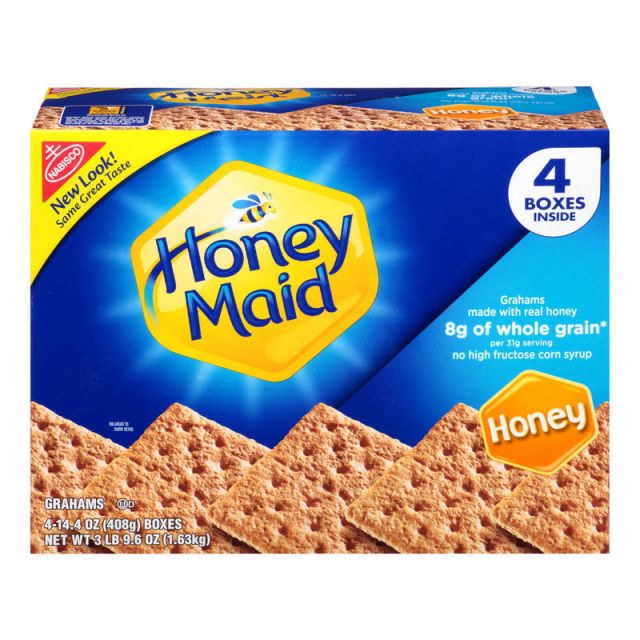 Nabisco Honey Maid Honey Graham Crackers, 14.4 Oz Box, Pack of 4 (Min Order Qty 2) MPN:19256