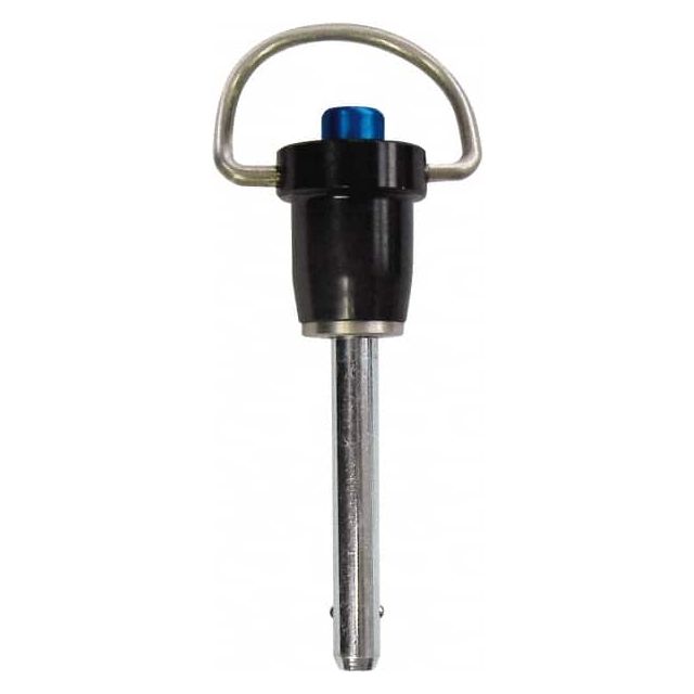 Push-Button Quick-Release Pin: Ring Handle, 3/8