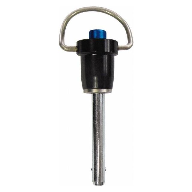 Push-Button Quick-Release Pin: Ring Handle, 1/4