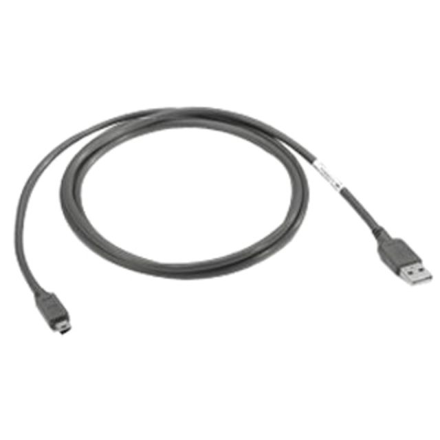 Zebra USB Client Communication Cable for Cradle to the Host System - 6 ft USB Data Transfer Cable for Cradle - First End: USB Type A - Male - Second End: Mini USB Type B - Male - 1 (Min Order Qty 4) MPN:25-68596-01R