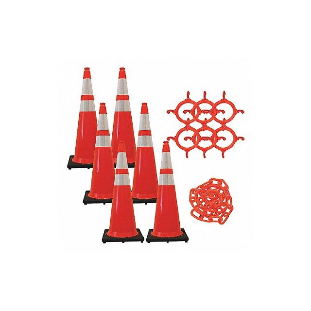 Traffic Cone Kit Orange Gloss 36 in. MPN:97280-6