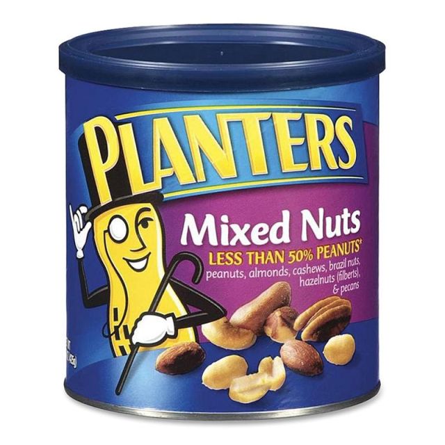 Planters Mixed Nuts, 15-Oz Canister (Min Order Qty 5) MPN:PTN01670