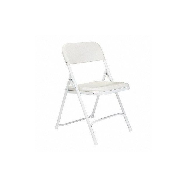 Folding Chair Plastic White PK4 MPN:821