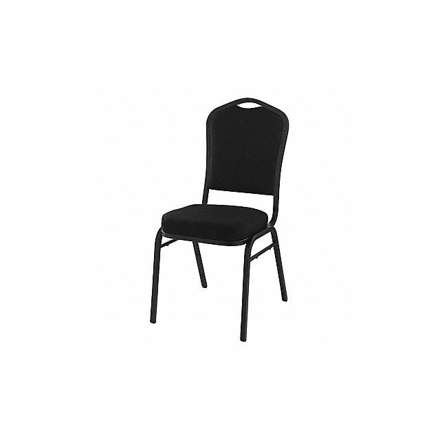 Stack Chair Black Fabric Black Frame MPN:9360-BT