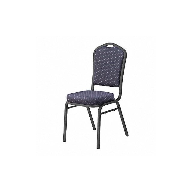 Stack Chair Navy Fabric Silvervein Frame MPN:9364-SV