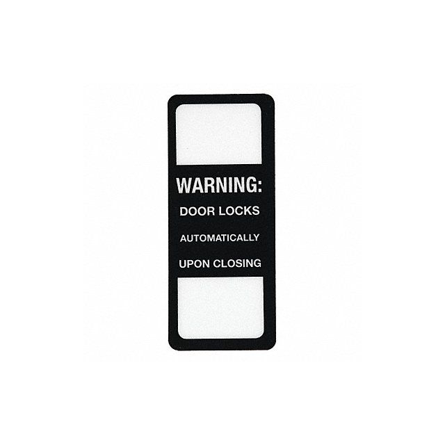 Security Label 2 15/16 x 1 1/4in Acrylic MPN:SDG-WS