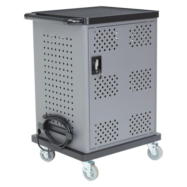 Oklahoma Sound Charging Cart, 38-1/4inH x 28inW x 22inD, Black/Charcoal MPN:DCC/1