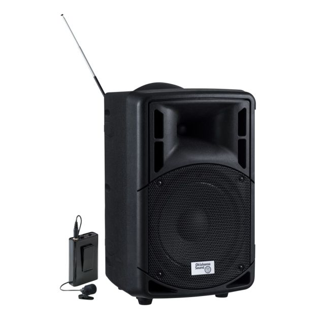 Oklahoma Sound 40W Wireless PA System, With Wireless Tie Clip Microphone MPN:PRA-8000/PRA8-6/1