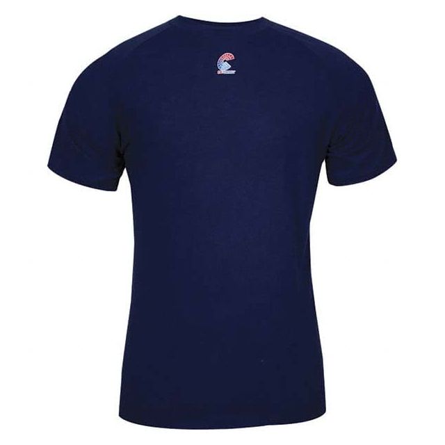 Base Layer Shirt: Cotton, 3X-Large, Navy Blue MPN:C52FKSR3X