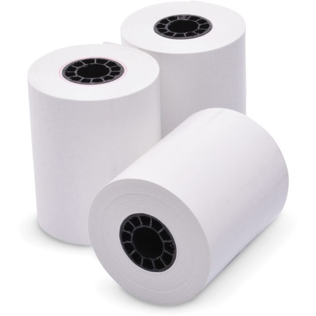 ICONEX NCR Paper Thermal POS Grade 165ft Register Rolls - 2 1/4in x 165 ft - Clear - 3 / Pack (Min Order Qty 7) MPN:90780079