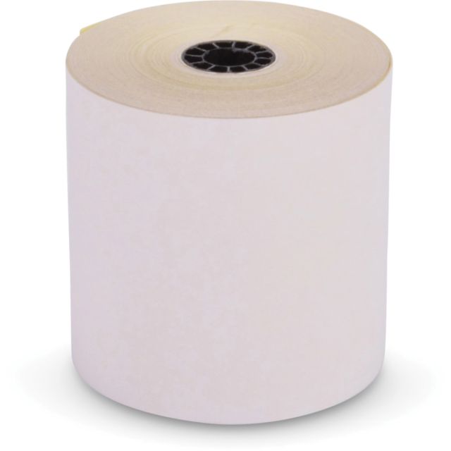 ICONEX Carbonless POS Paper Roll, 3in x 90ft, Case Of 10 (Min Order Qty 3) MPN:90771000