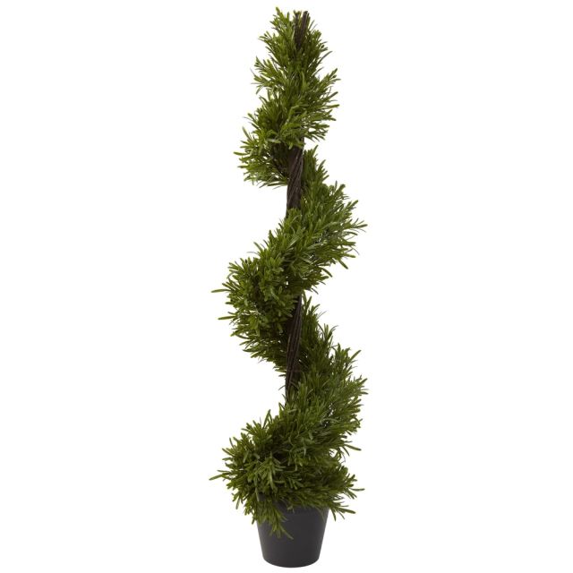 Nearly Natural 39inH Plastic Rosemary Spiral Tree With Pot MPN:5352