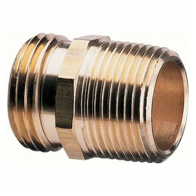 Garden Hose Connector: Male Hose to Male Pipe, 3/4