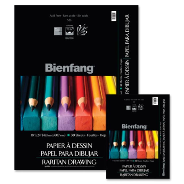 Bienfang Raritan Drawing Pad, 9in x 12in, 30 Sheets (Min Order Qty 12) MPN:R234221