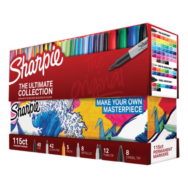 Sharpie Ultimate Pack, Assorted Colored, Pack Of 115 1983255 Pens & Pencils