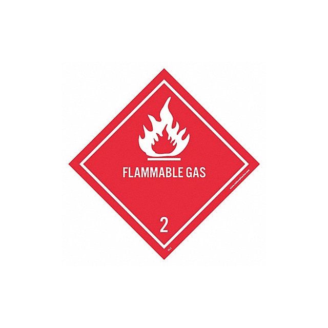 Blank Flammable Dot Label PK25 MPN:DL2AP
