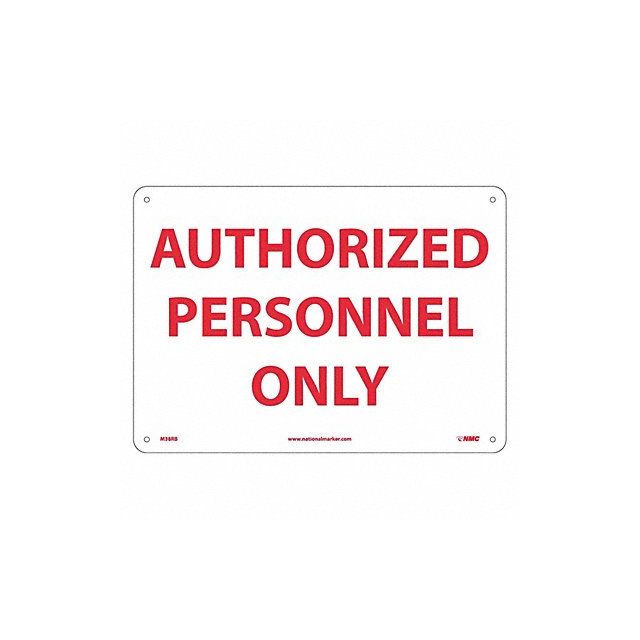 Authorized Personnel Only Sign MPN:M38RB