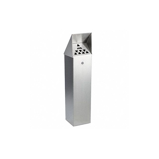 Cigarette Receptacle 1-3/4 gal Silver MPN:HDD01