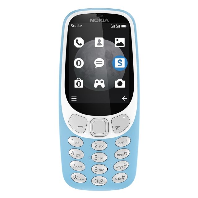 Nokia 3310 TA-1036 Cell Phone, Blue PNN100297 Telephony