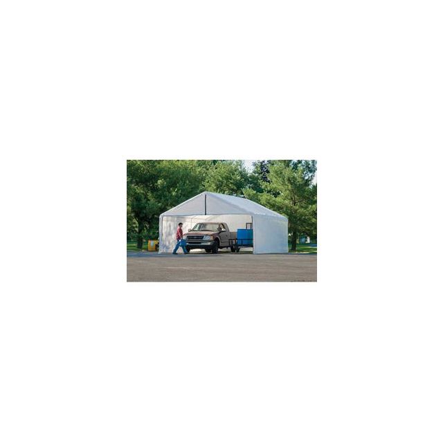 ShelterLogic 26179 White Canopy Enclosure Kit FR Rated 18 ft. x 30 ft 26179