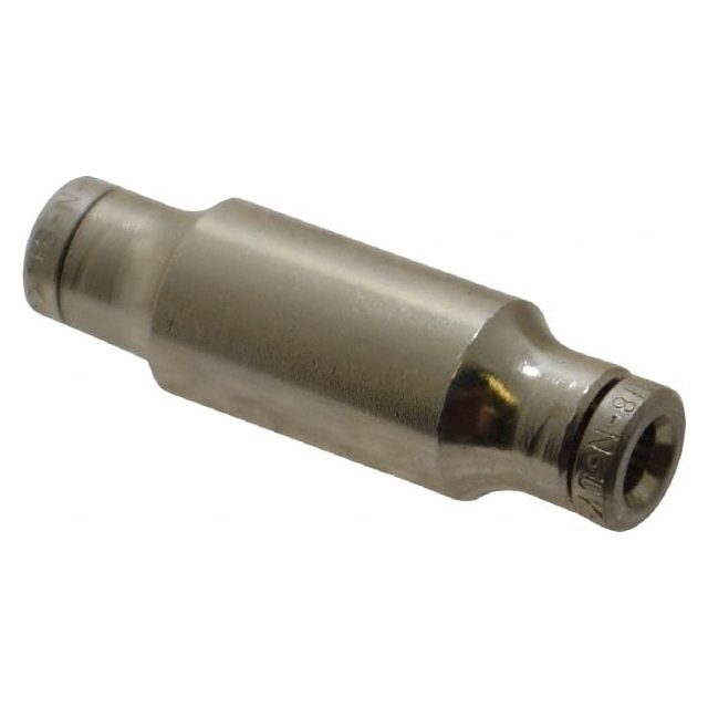 Push-To-Connect Tube to Tube Tube Fitting: Pneufit Union, Straight, 1/8