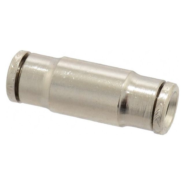 Push-To-Connect Tube to Tube Tube Fitting: Pneufit Union, Straight, 1/4