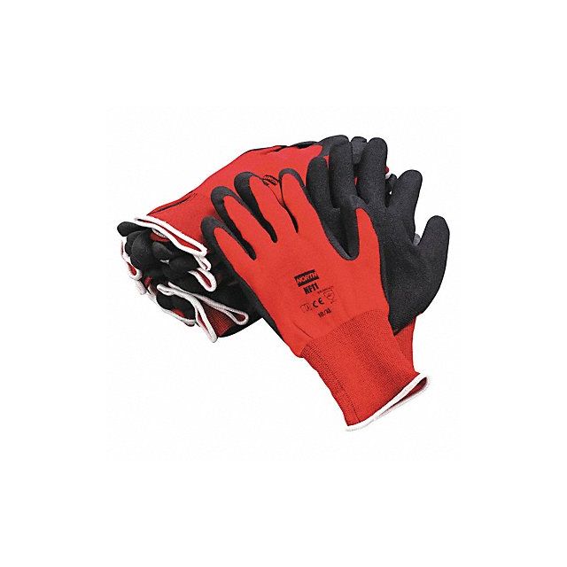 NorthFlex Red Foamd PVC Gloves 10XL PK12 MPN:068-NF11/10XL