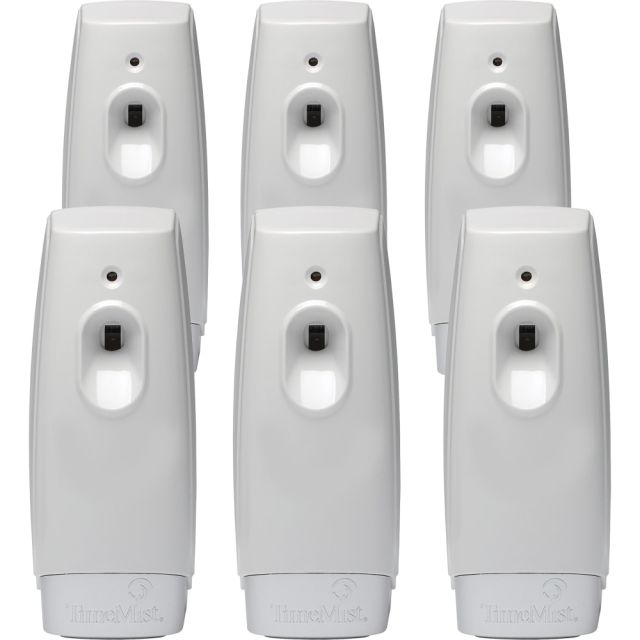 TimeMist Settings Air Freshener Dispenser - 0.13 Hour, 0.25 Hour, 0.50 Hour - 30 Day Refill Life - 2 x AA Battery - 6 / Carton - White MPN:1047809CT