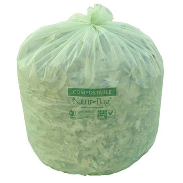 Natur Bag Compostable Trash Liners, 45 Gallons, Green, 20 Bags Per Roll, Case Of 5 Rolls MPN:NT1025-X-00011