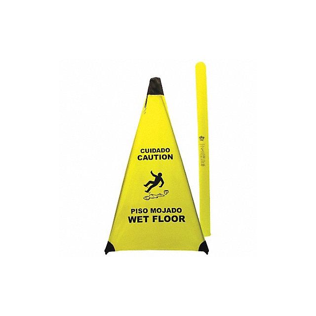 Soft Safety Sign Yellow Nylon 31 in H MPN:PC131