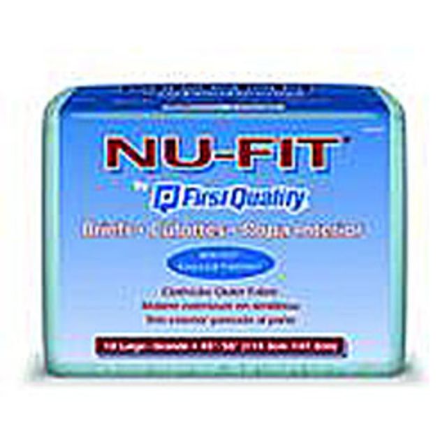 Nu-Fit Briefs By First Quality, 56in-64in, Extra Large, Pack Of 15 (Min Order Qty 4) MPN:FQNU0141