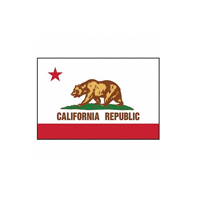 D3761 California State Flag 3x5 Ft MPN:140460