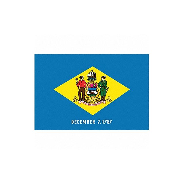 D3761 Delaware State Flag 3x5 Ft MPN:140860