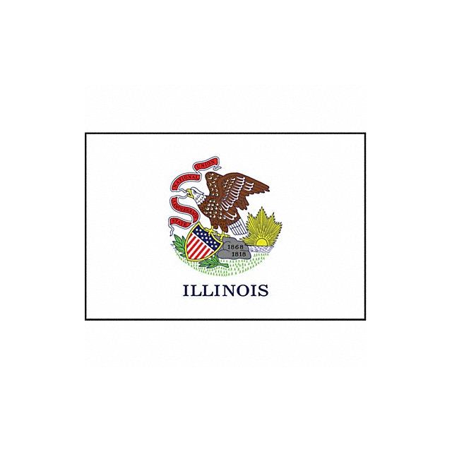 D3761 Illinois State Flag 3x5 Ft MPN:141460