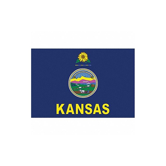 D3761 Kansas State Flag 3x5 Ft MPN:141860