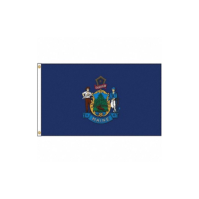 D3772 Maine Flag 5x8 Ft Nylon MPN:142280