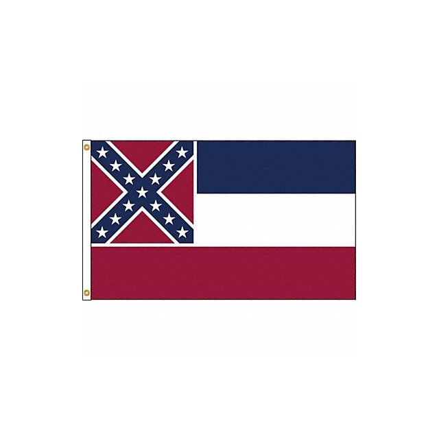 D3772 Mississippi Flag 5x8 Ft Nylon MPN:142880