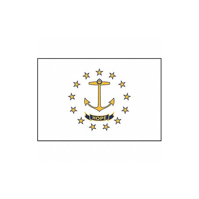 D3761 Rhode Island State Flag 3x5 Ft MPN:144760