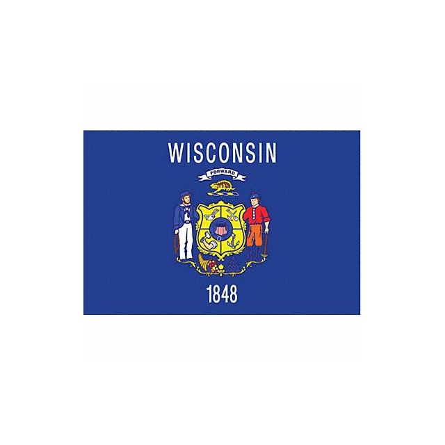 D3761 Wisconsin State Flag 3x5 Ft MPN:145960