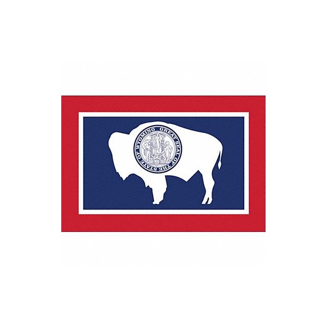 D3761 Wyoming State Flag 3x5 Ft MPN:146160